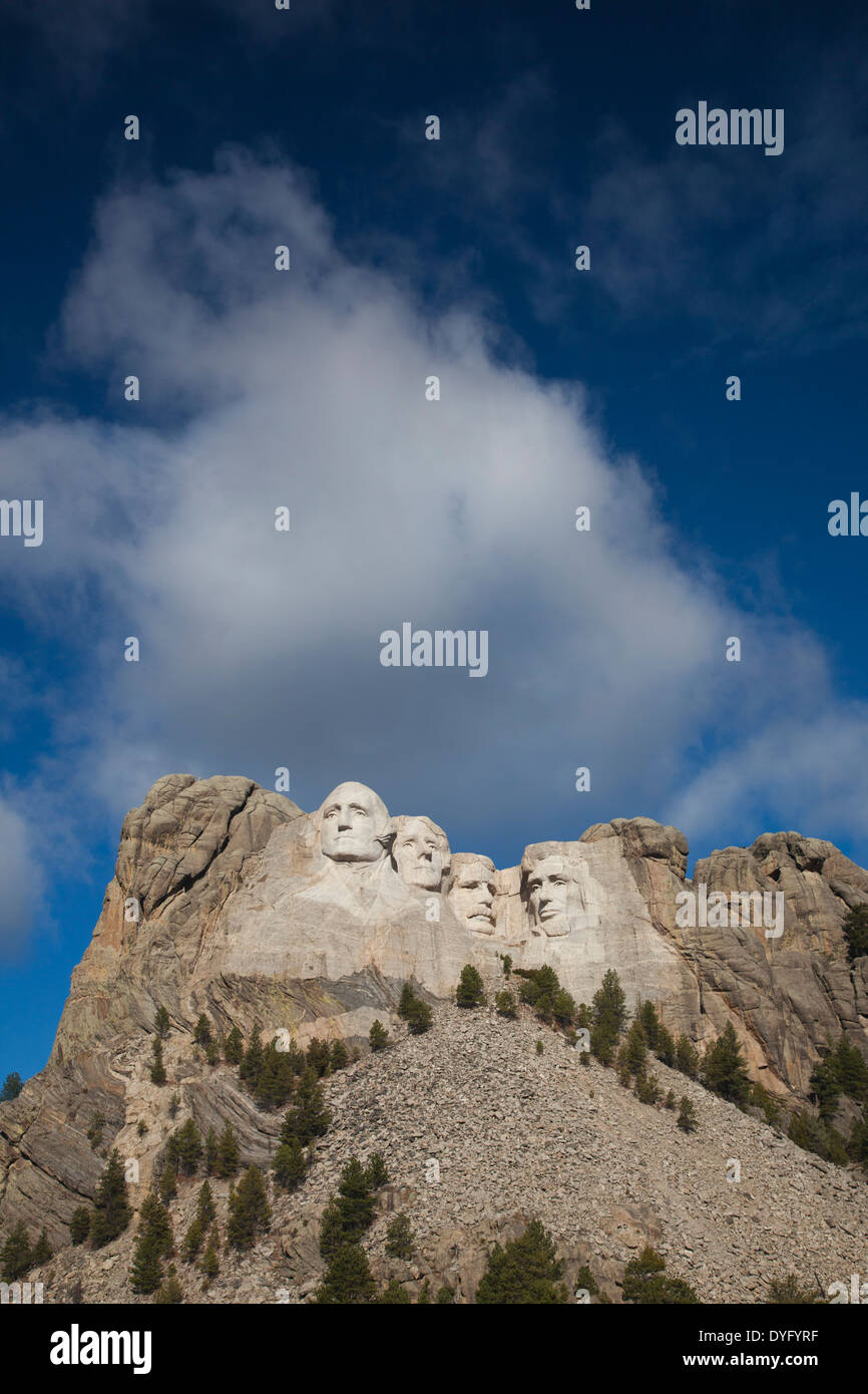 USA, South Dakota, Black Hills National Forest, Keystone, Mount Rushmore National Memorial Stock Photo