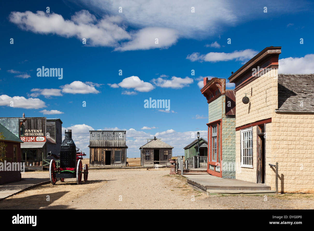 USA, South Dakota, Stamford, 1880 Town, pioneer village Stock Photo