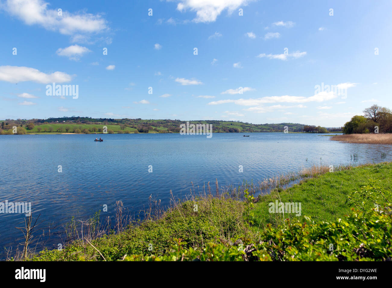 Blagdon Lake Somerset in Chew Valley at the edge of the Mendip Hills
