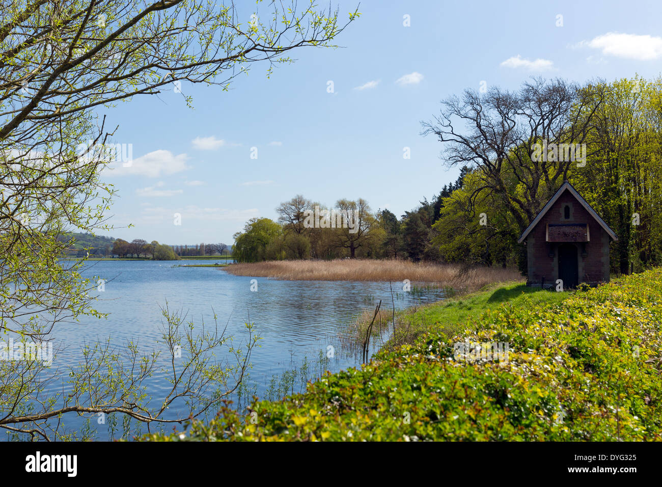 Blagdon Lake Somerset in Chew Valley at the edge of the Mendip Hills