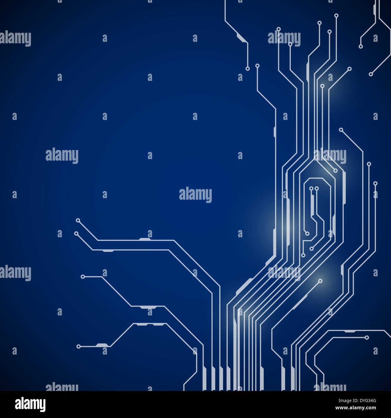 Vector abstract background of circuit board digital technologies Stock ...