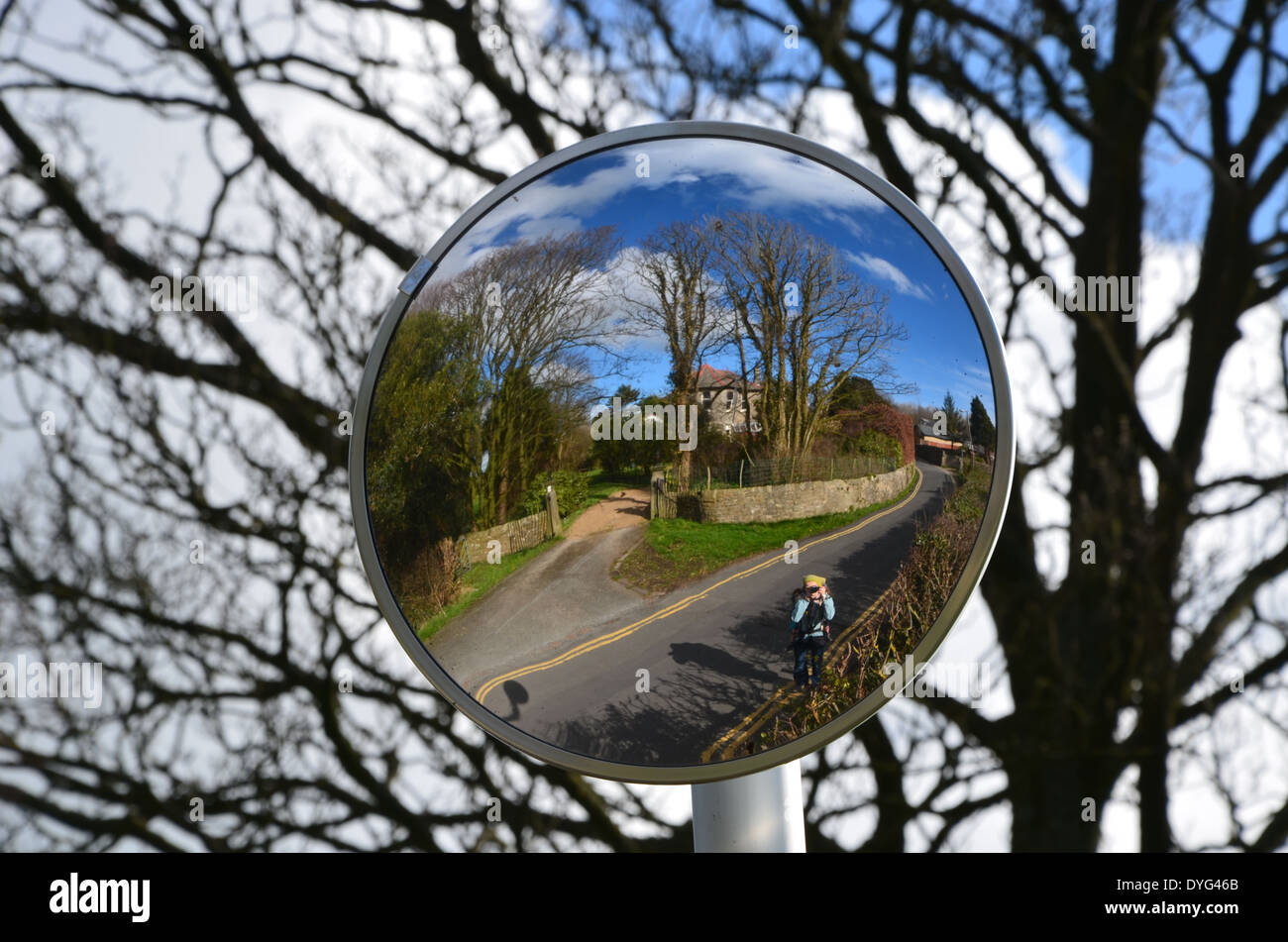 mirror reflecting the skies Stock Photo - Alamy