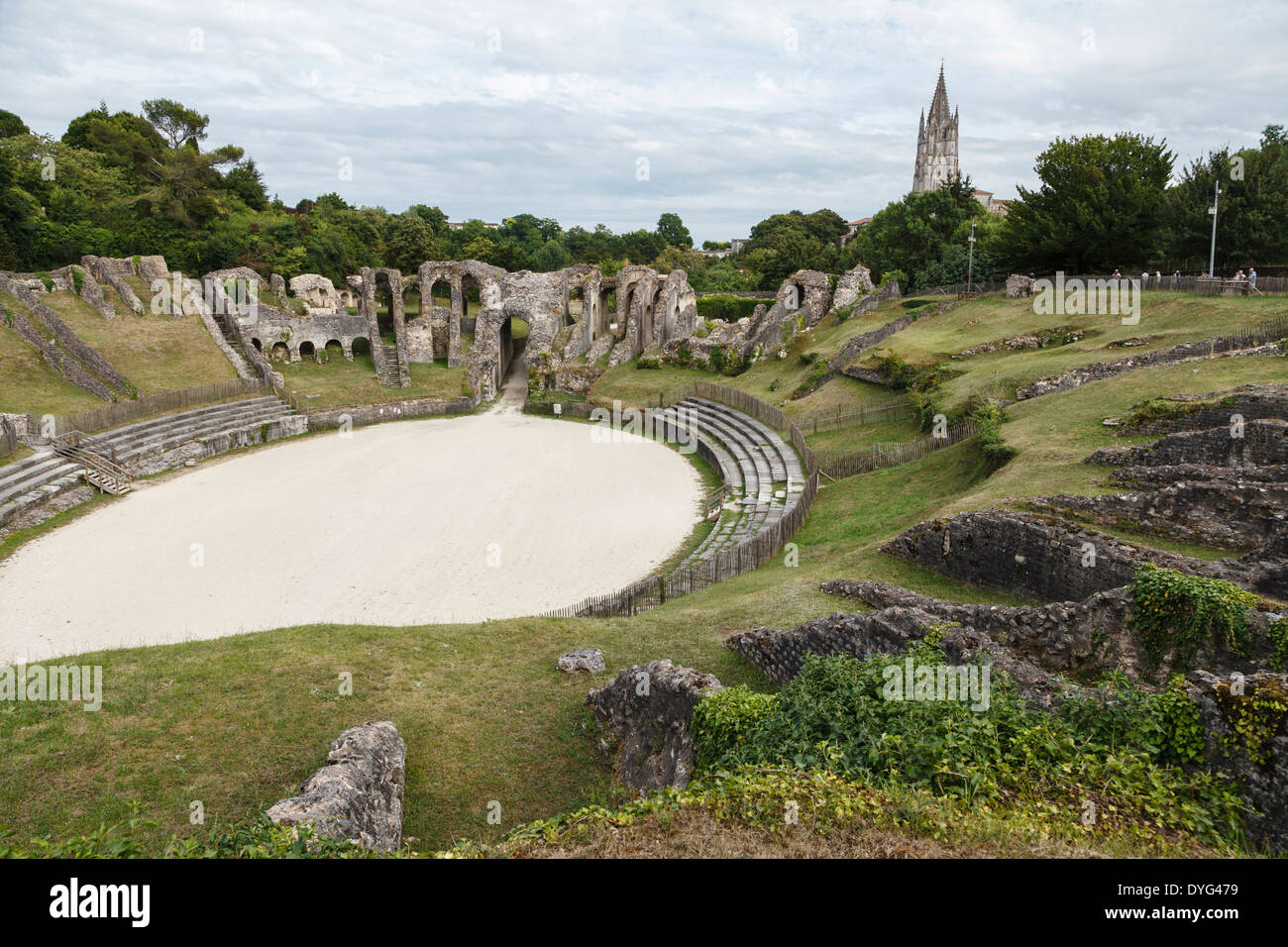 Roman amphitheatre, Saintes, PoitouCharente, France Stock Photo Alamy