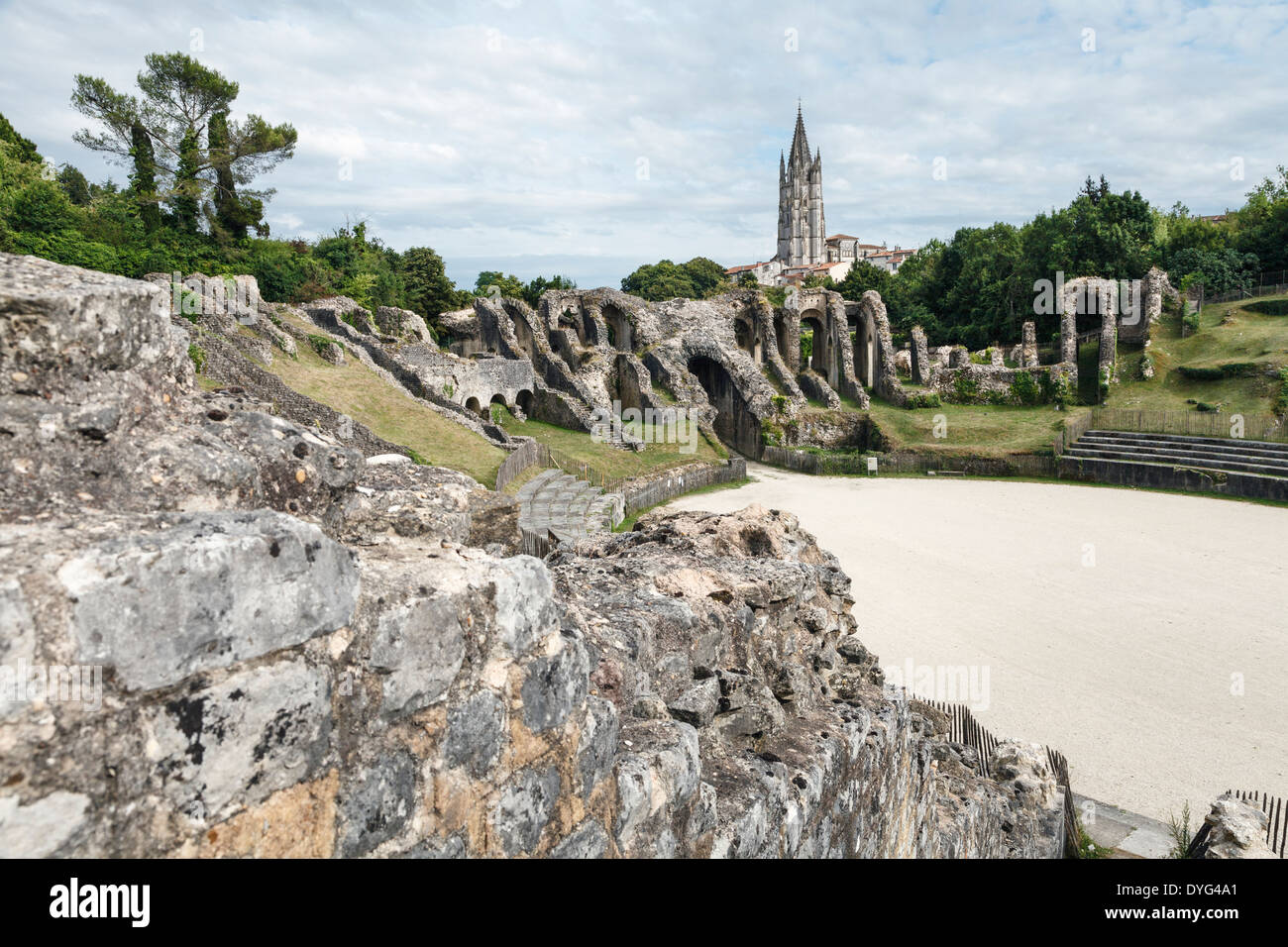 Roman amphitheatre, Saintes, PoitouCharente, France Stock Photo Alamy