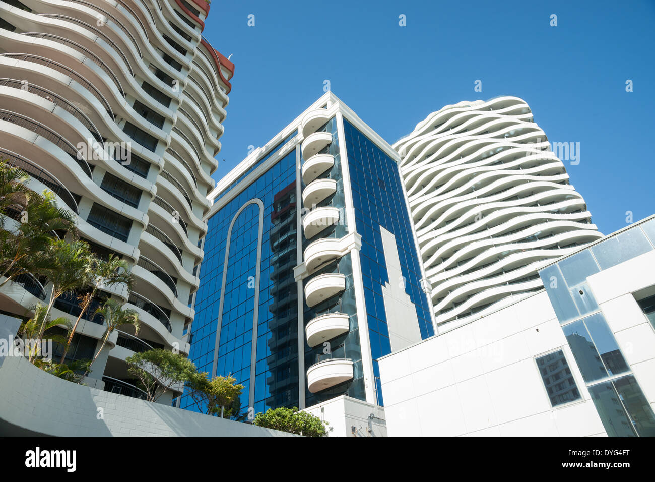 High-rise buildings on the Gold Coast, Surfers Paradise, Australia in ...