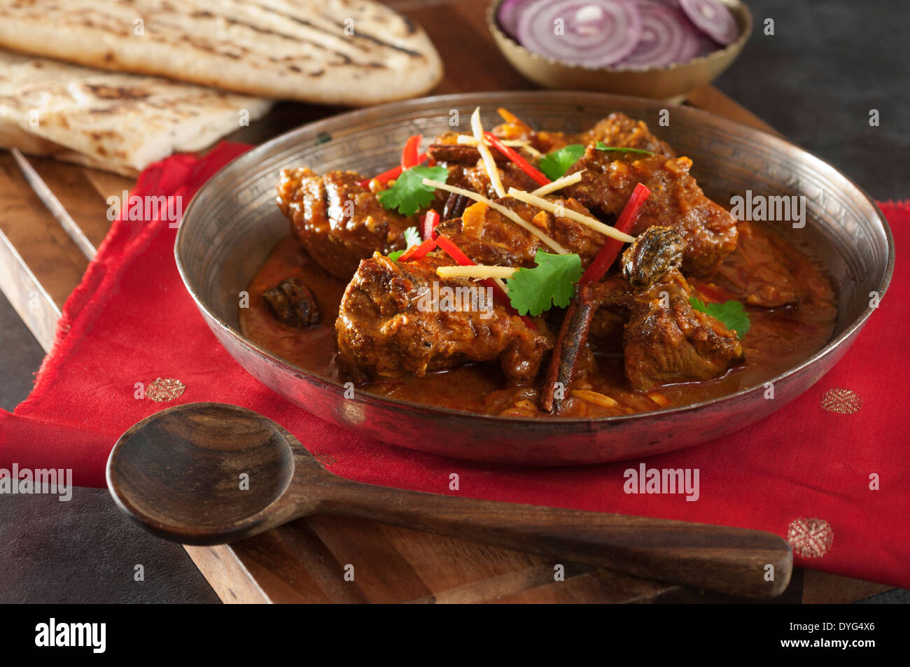 Rogan Josh Kashmiri lamb curry India Food Stock Photo