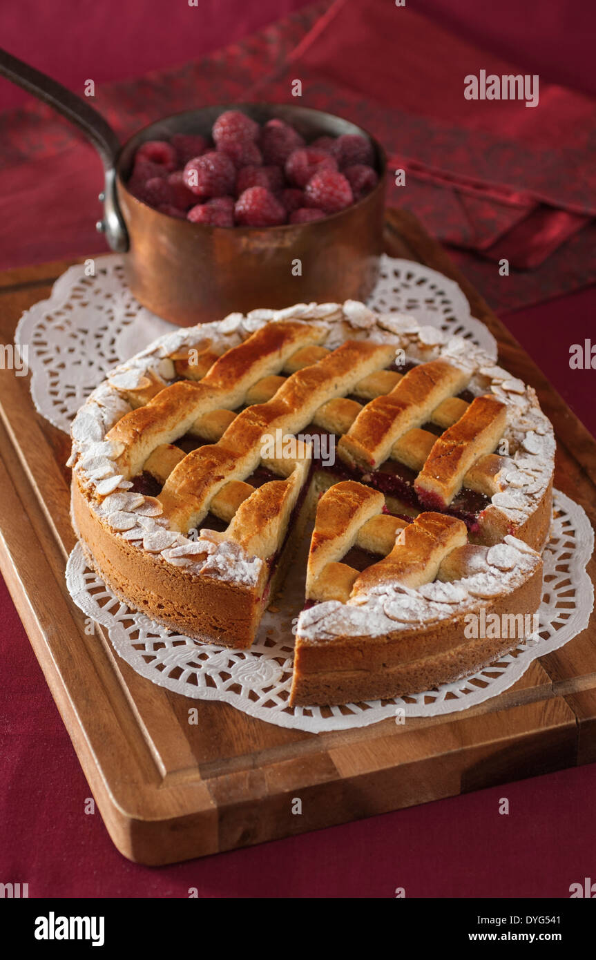 Linzer torte Austrian pastry Stock Photo
