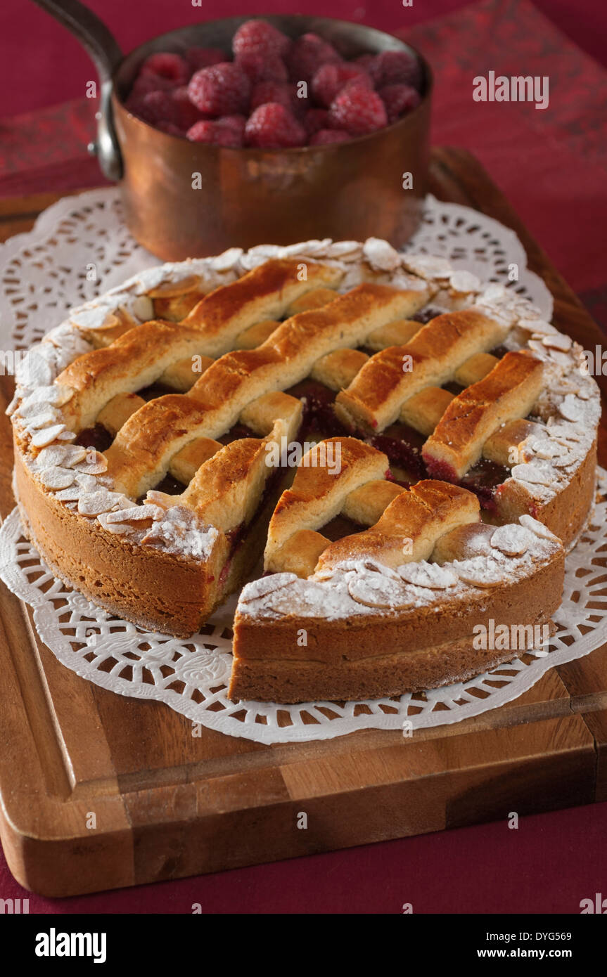 Linzer torte Austrian pastry Stock Photo