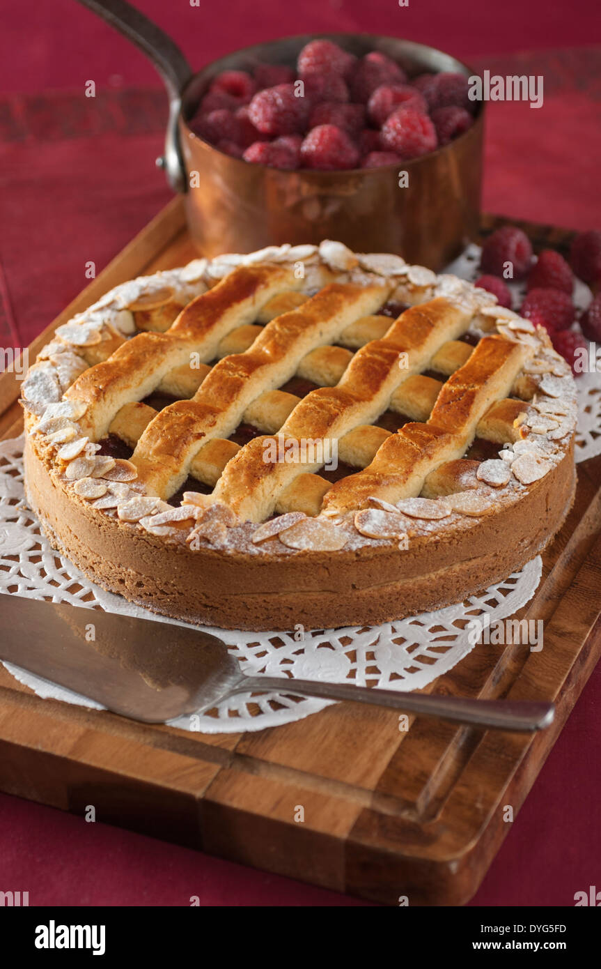 Linzer torte Austrian pastry Stock Photo