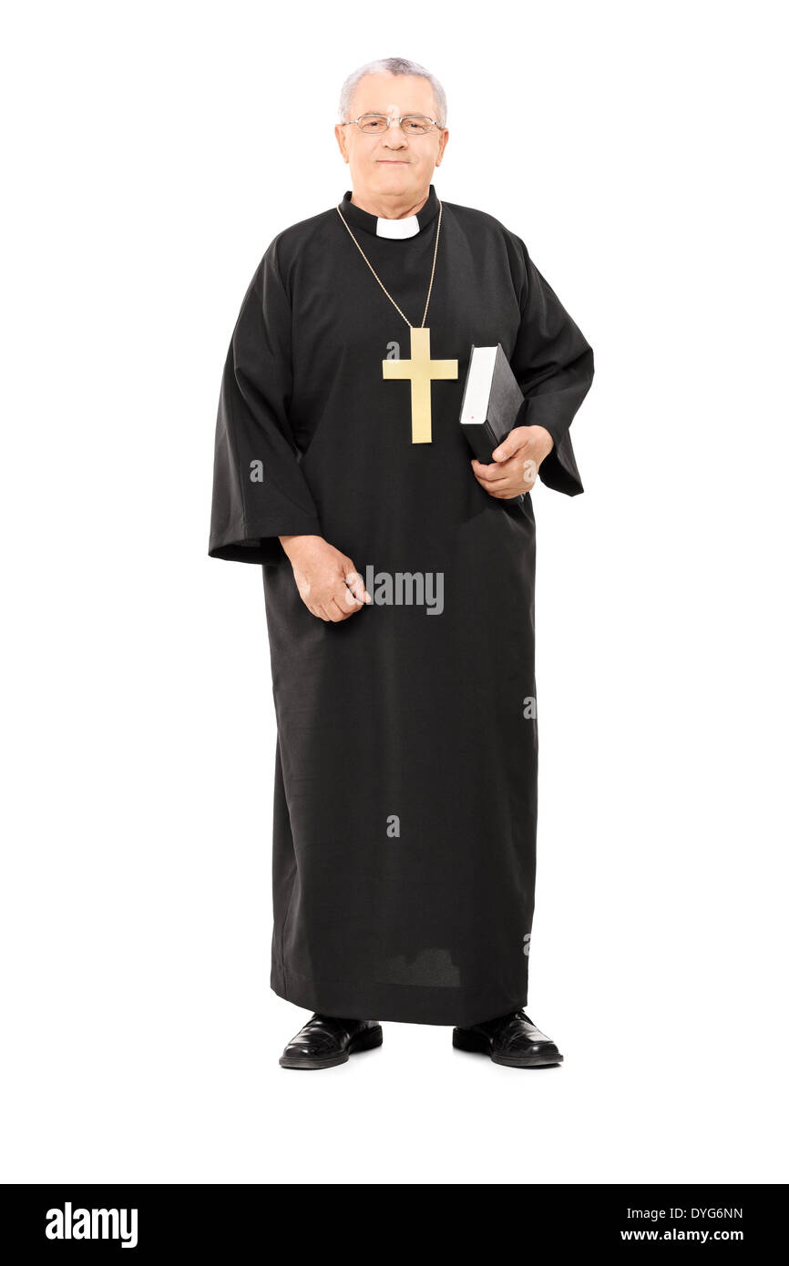 Catholic priest holding bible hires stock photography and images Alamy
