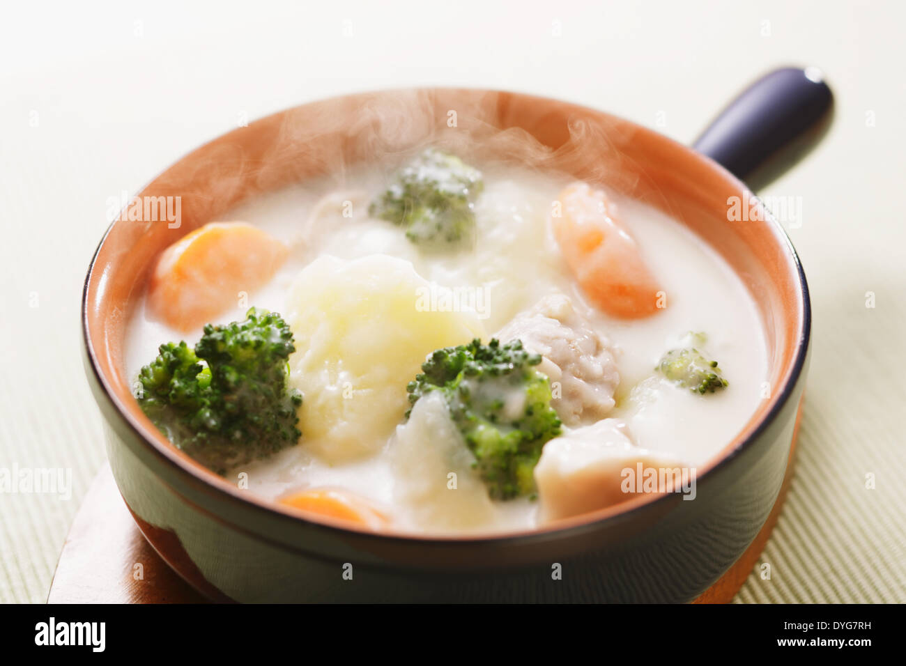 Japanese style white stew Stock Photo Alamy