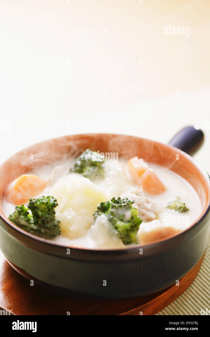 Japanese style white stew Stock Photo Alamy