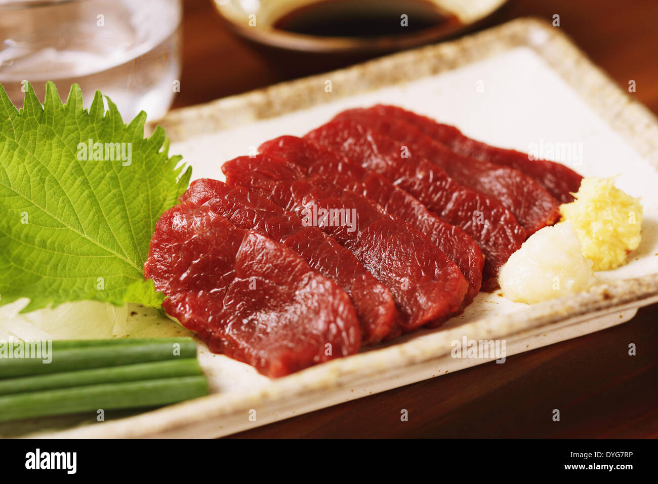 Japanese style raw horse meat hires stock photography and images Alamy