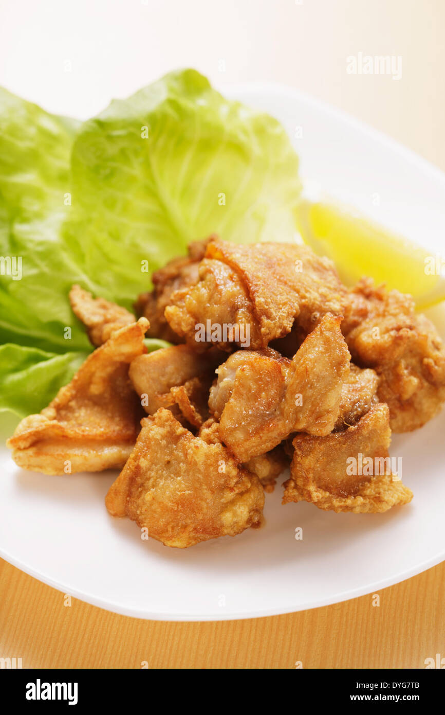 Japanese style fried chicken Stock Photo - Alamy