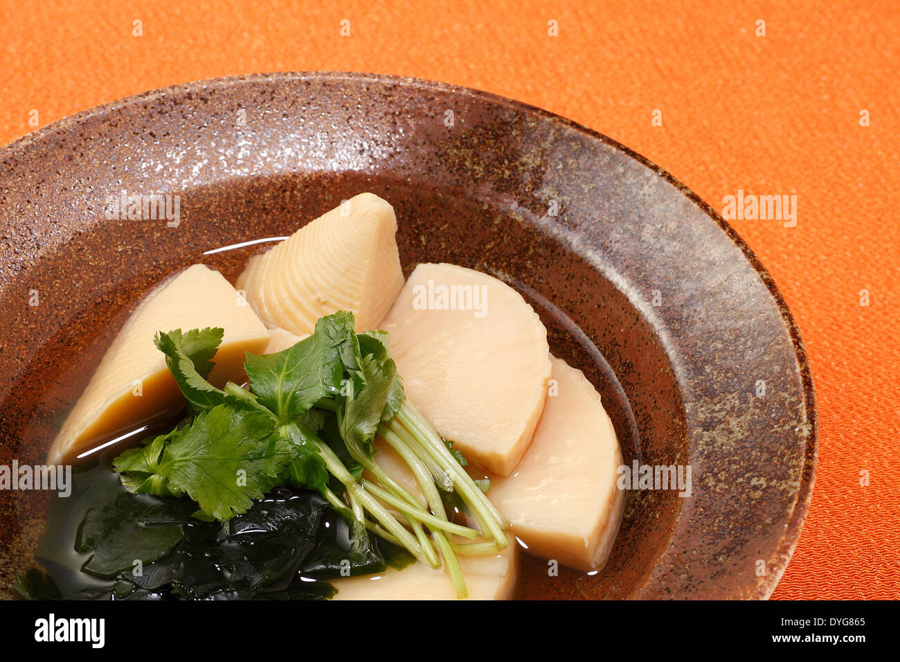 Boiled bamboo shoots Stock Photo Alamy
