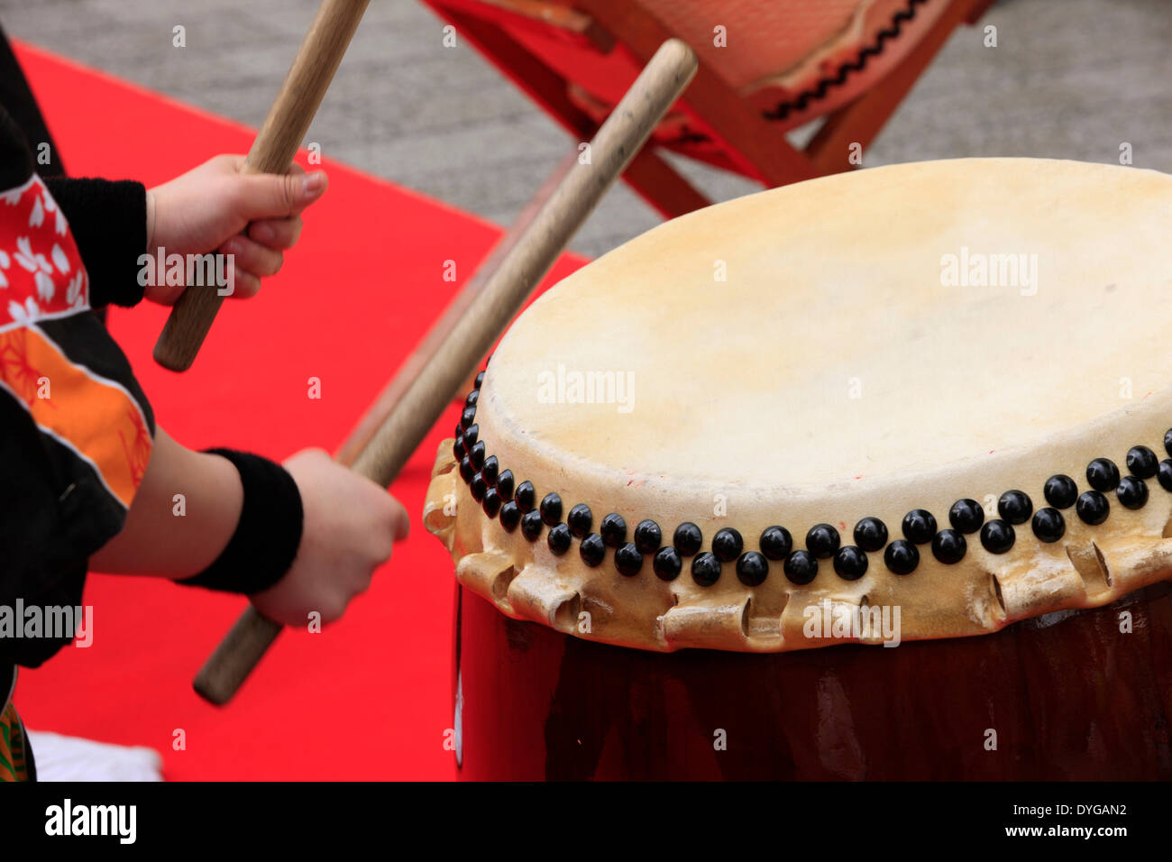 Japanese Taiko Drums Stock Photo Alamy