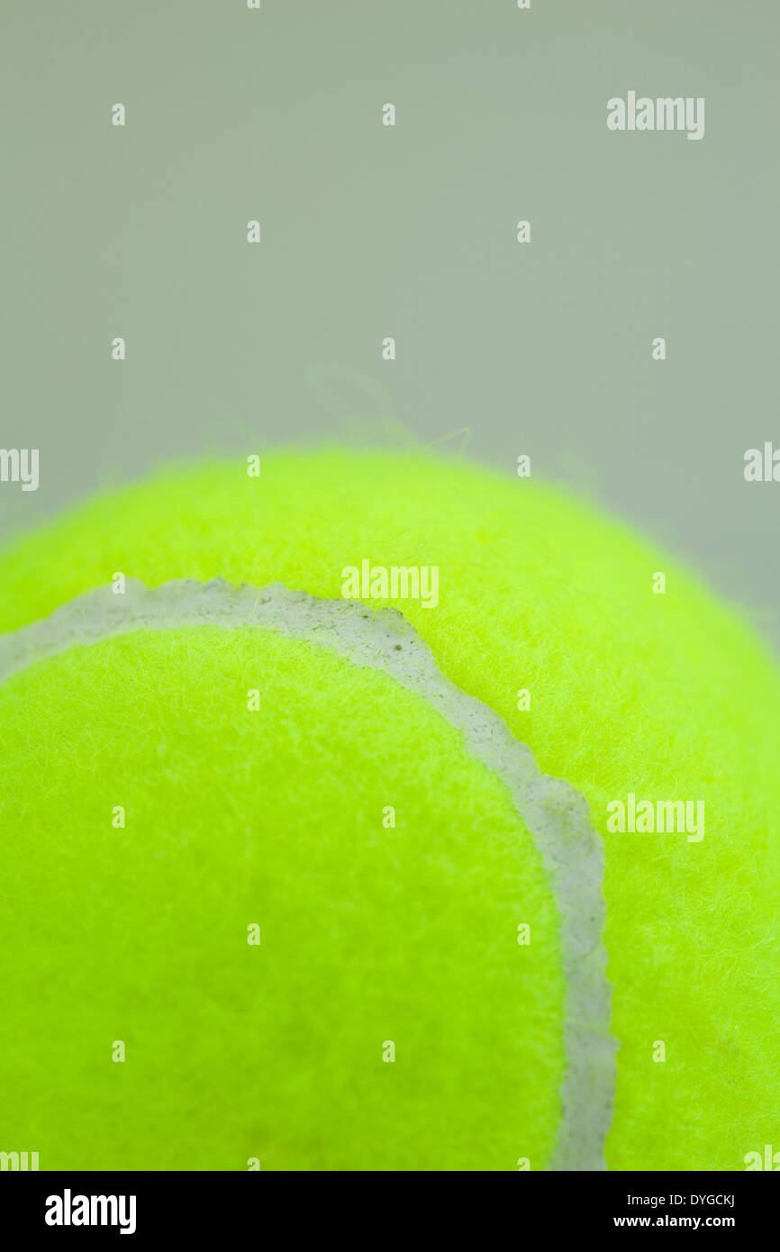 Green felt tennis ball Stock Photo Alamy