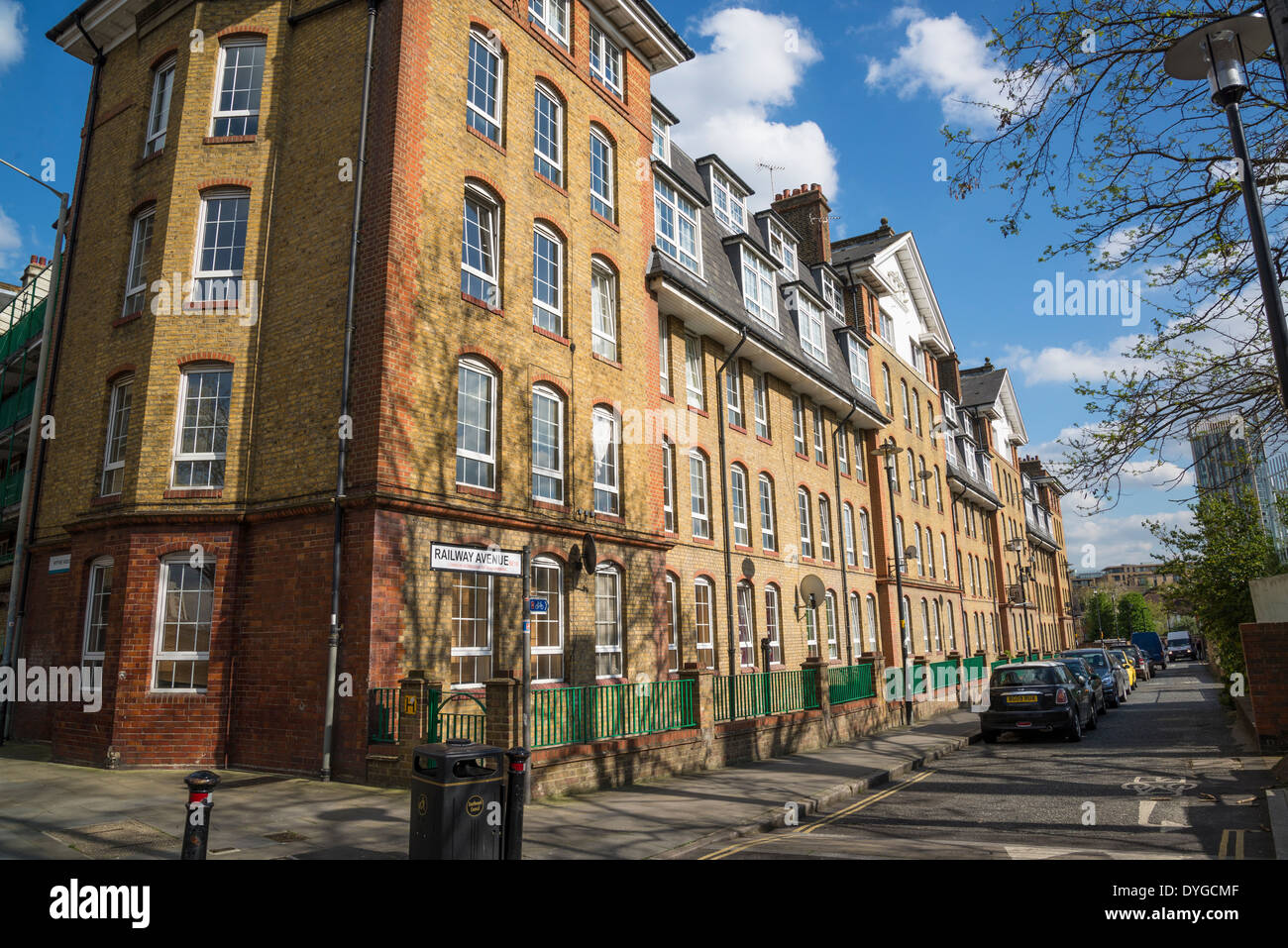 Residential block of flats in Rotherhithe, London, UK Stock Photo