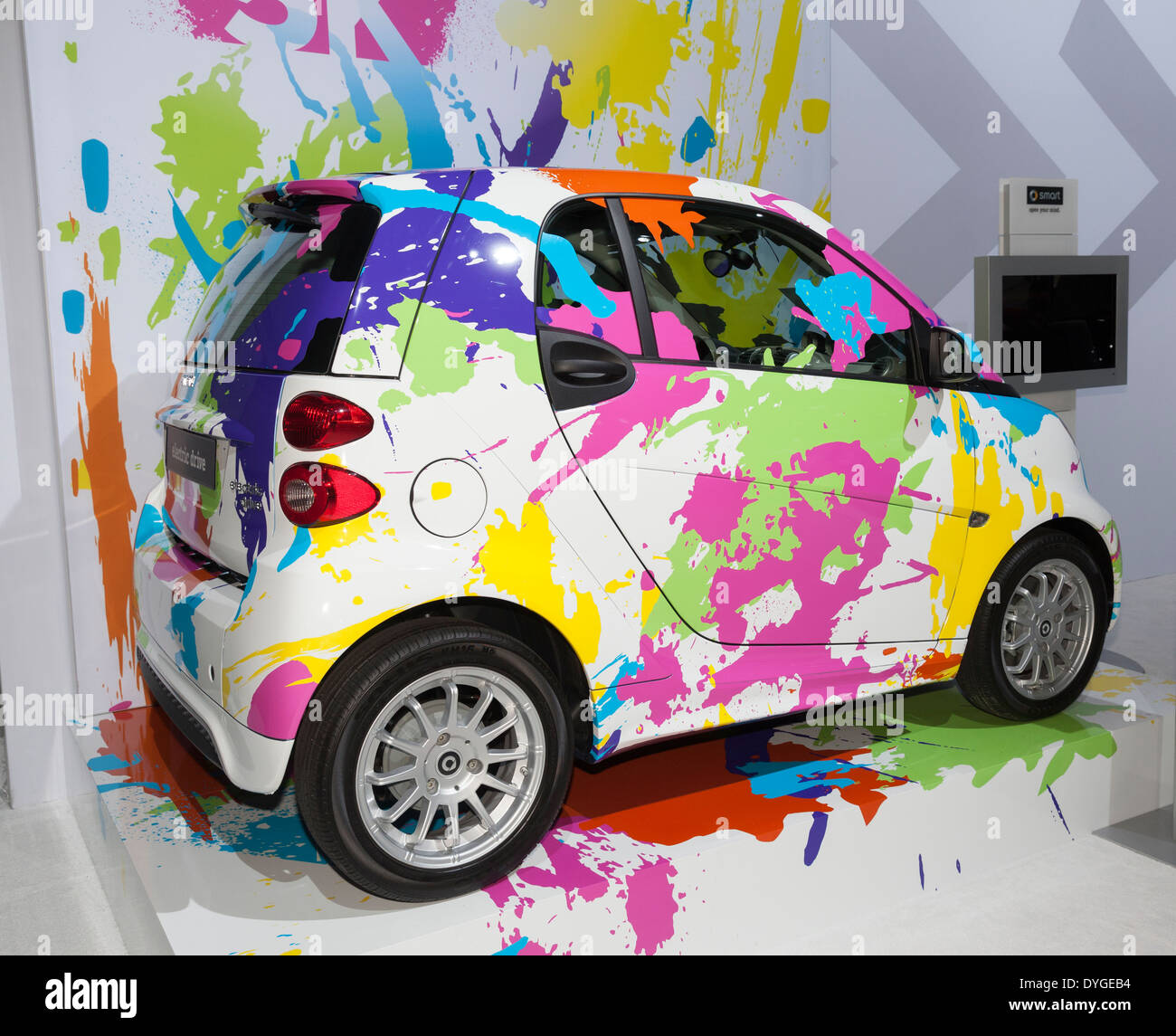 Exterior design of Smart car edition 2015 on display at New York ...