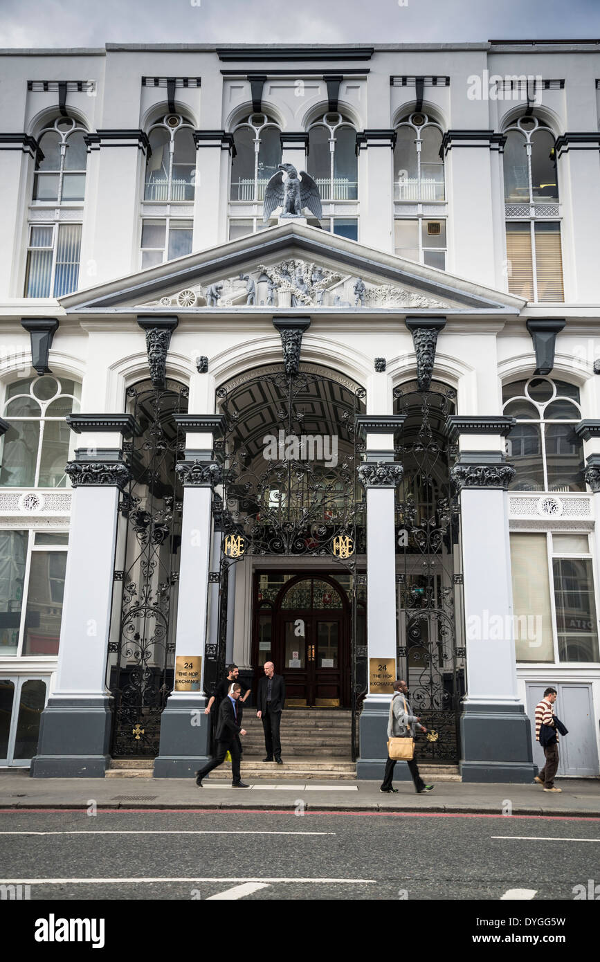 The Hop Exchange building entrance, Southwark, London, UK Stock Photo ...