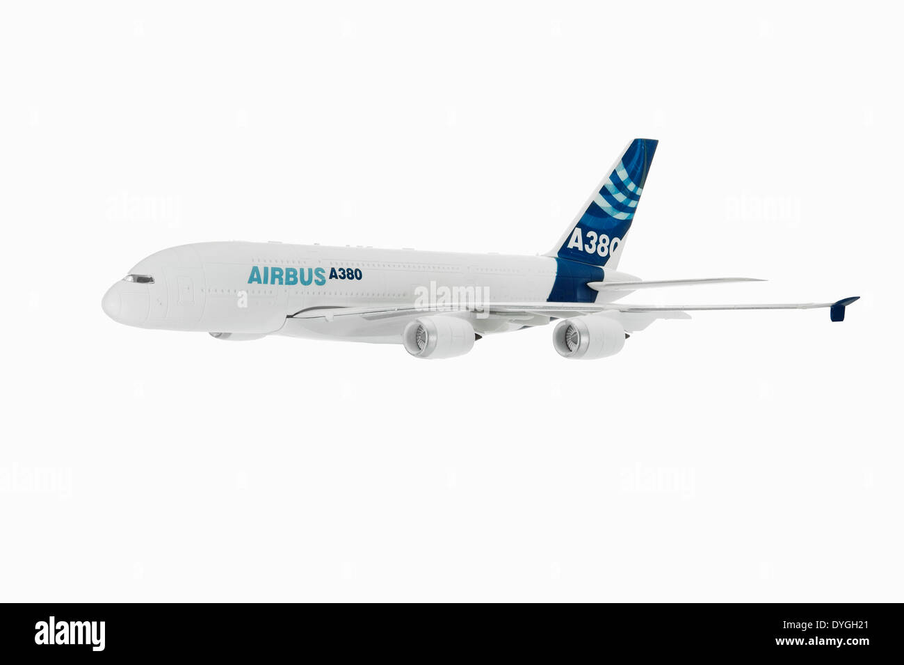 Airbus A380 Miniature Model Stock Photo