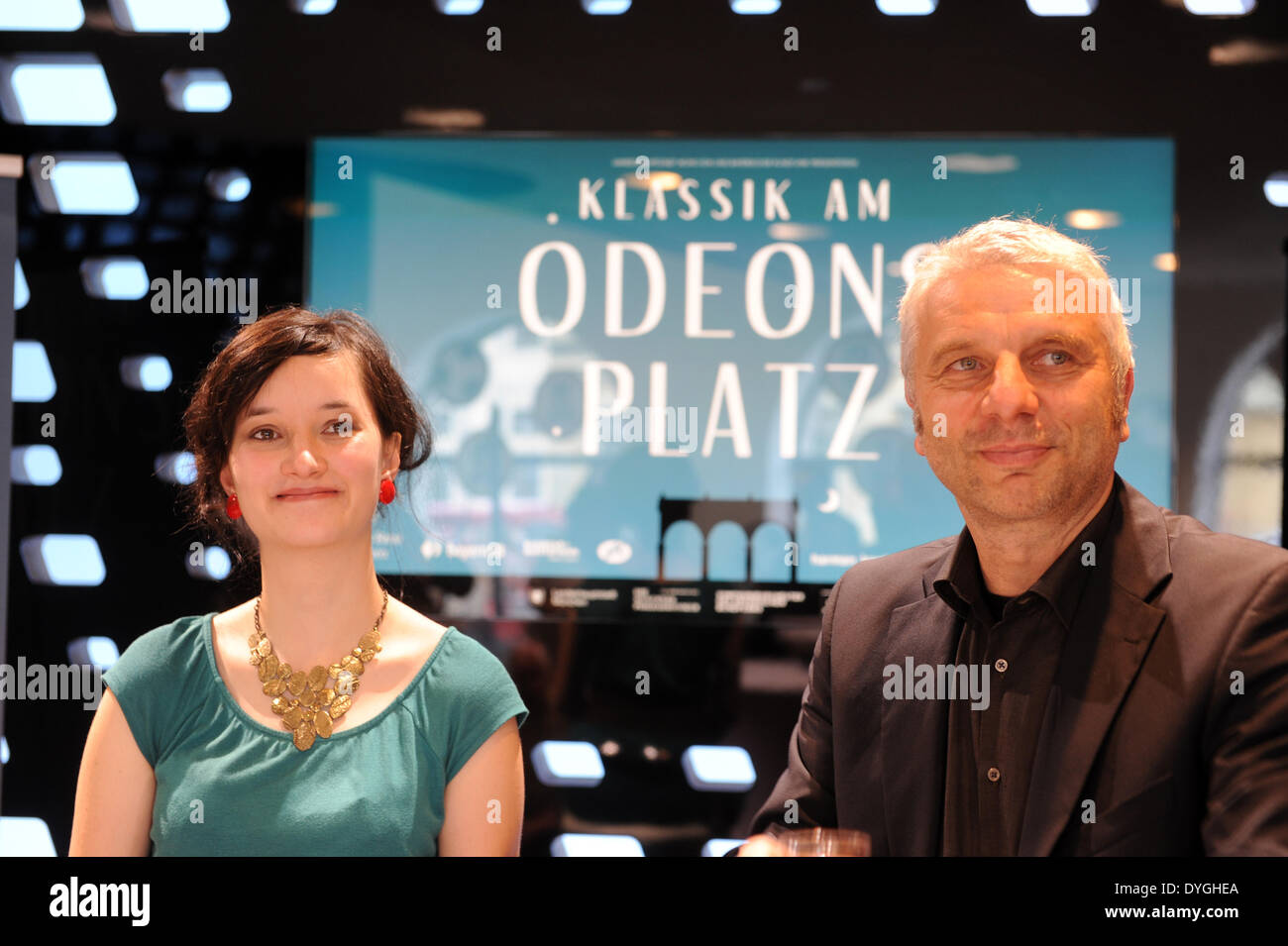 Anna Prohaska and Udo Wachtveitl in Munich, 2011 Stock Photo