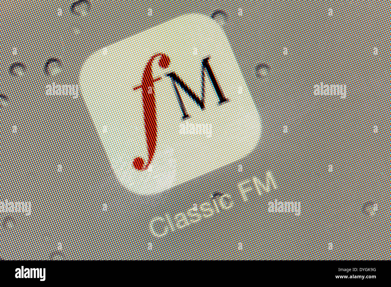 Classic FM app logo icon on iPad apps logos icons Stock Photo
