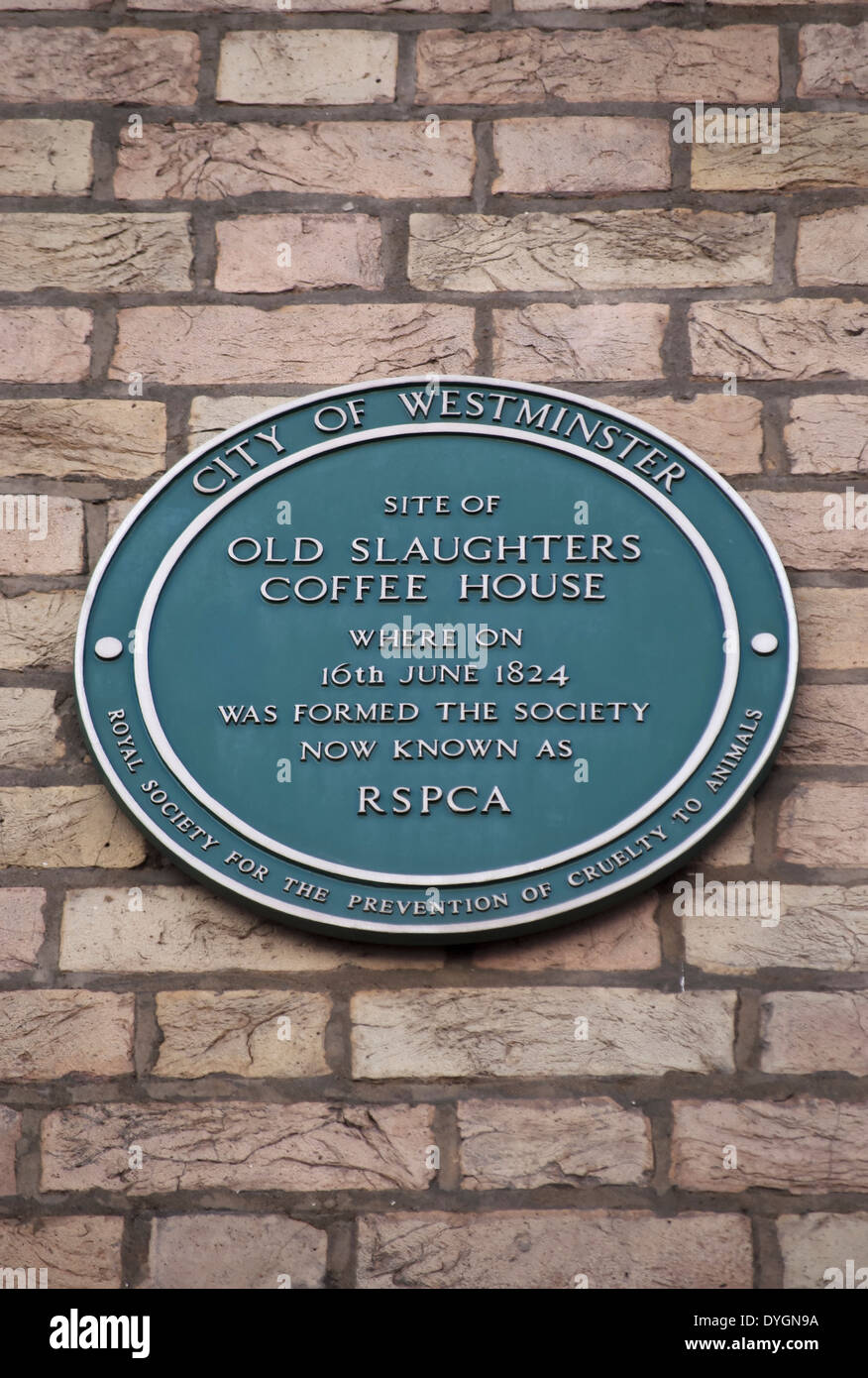 westminster green plaque marking the site of the coffee house where, in ...