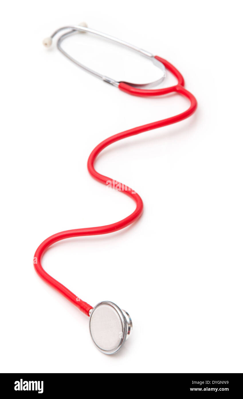 Medical stethoscope isolated on a white studio background Stock Photo ...