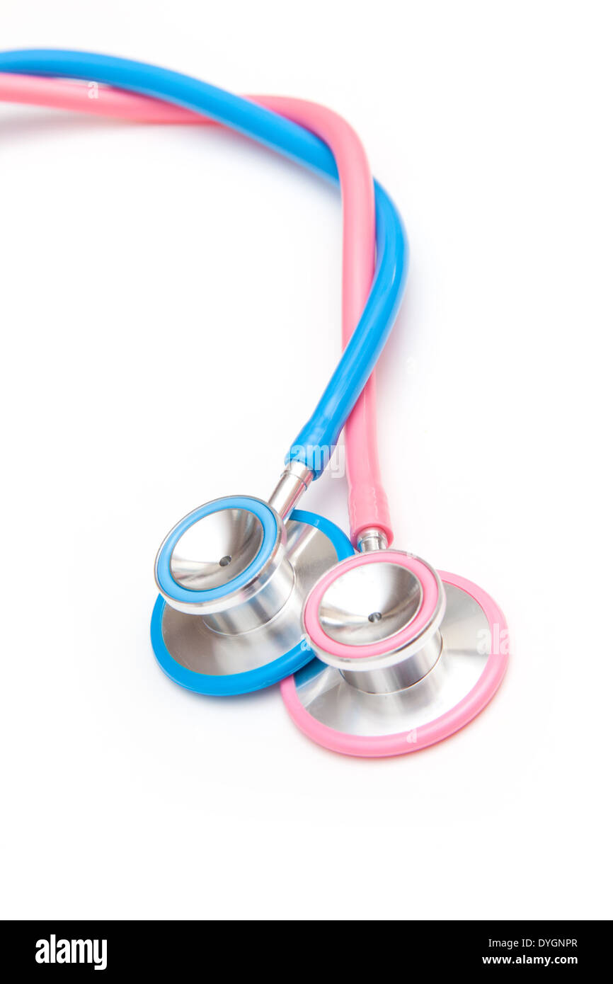 Medical stethoscopes isolated on a white studio background Stock Photo ...
