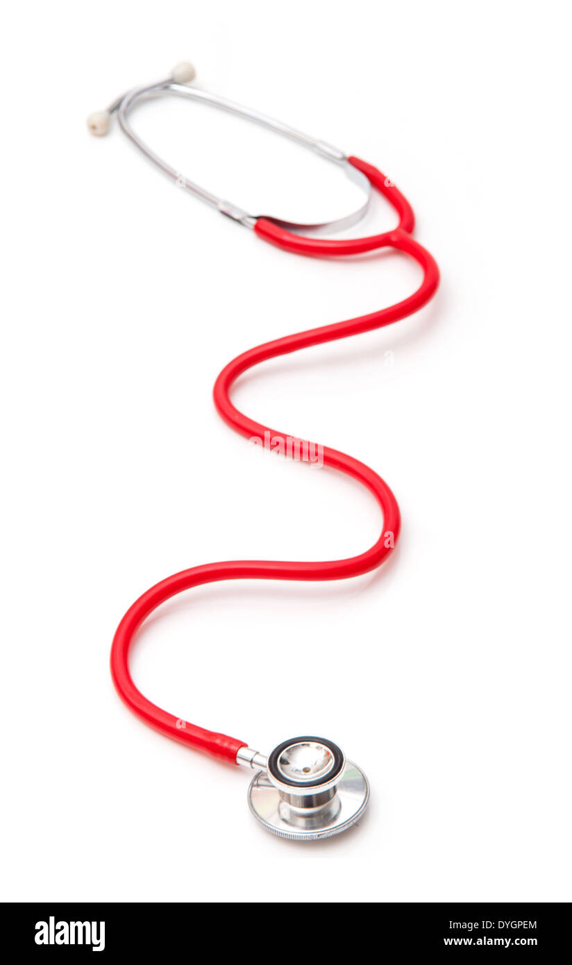 Medical stethoscope isolated on a white studio background Stock Photo ...