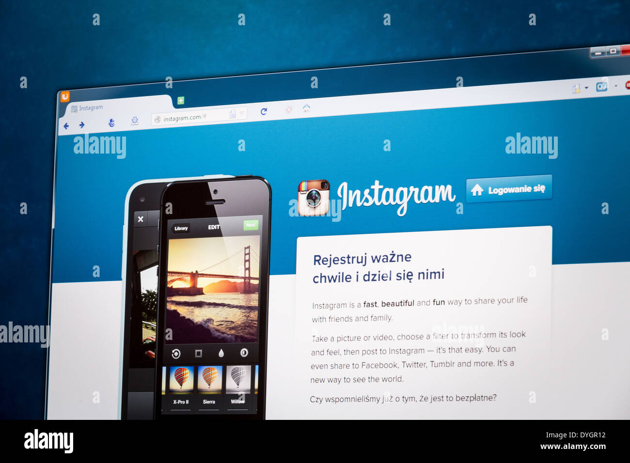 Instagram account page hi-res stock photography and images - Alamy