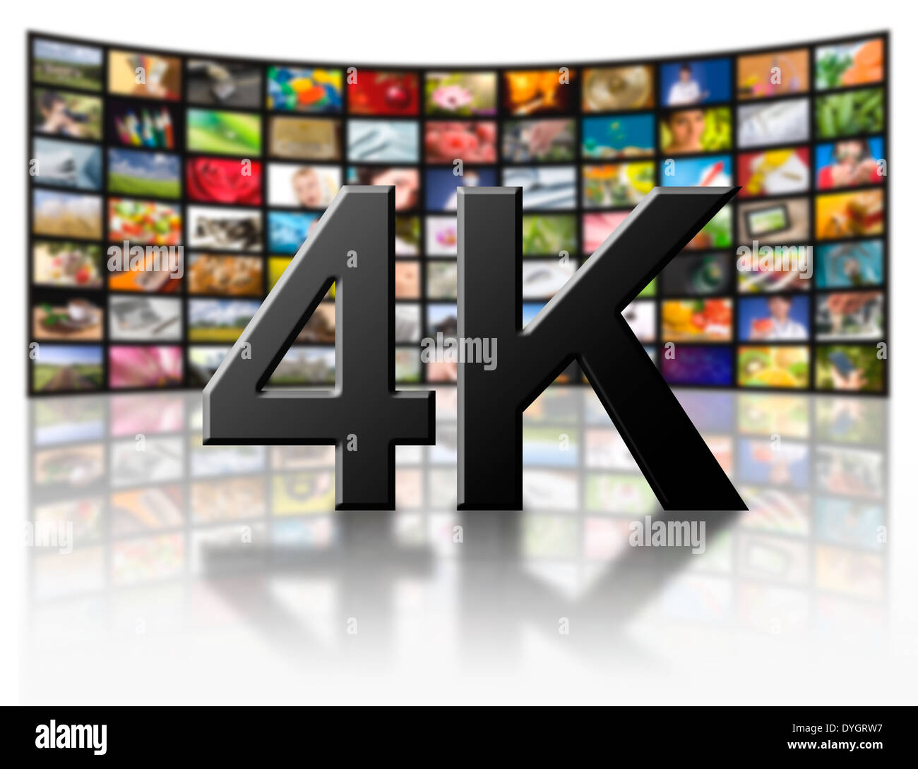 Television 4k resolution technology concept isolated on white Stock Photo Alamy