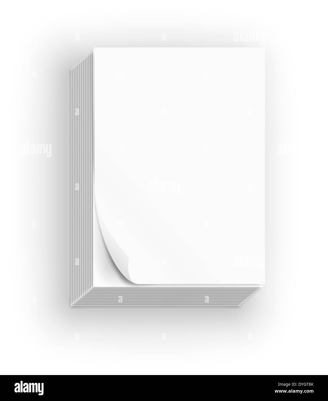 Paper sheet icons Stock Photo Alamy