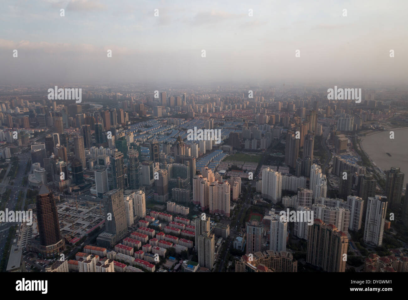 CHINA Jinmao Building city skyline Shanghai Tower Stock Photo