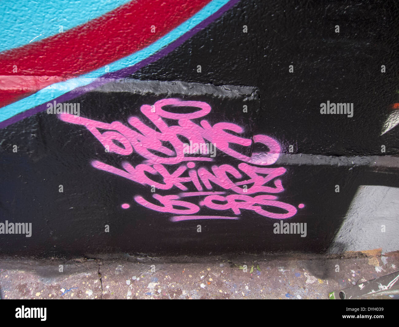 Paris, France, Young French Graffitti Artist Painting Wall Stock Photo ...