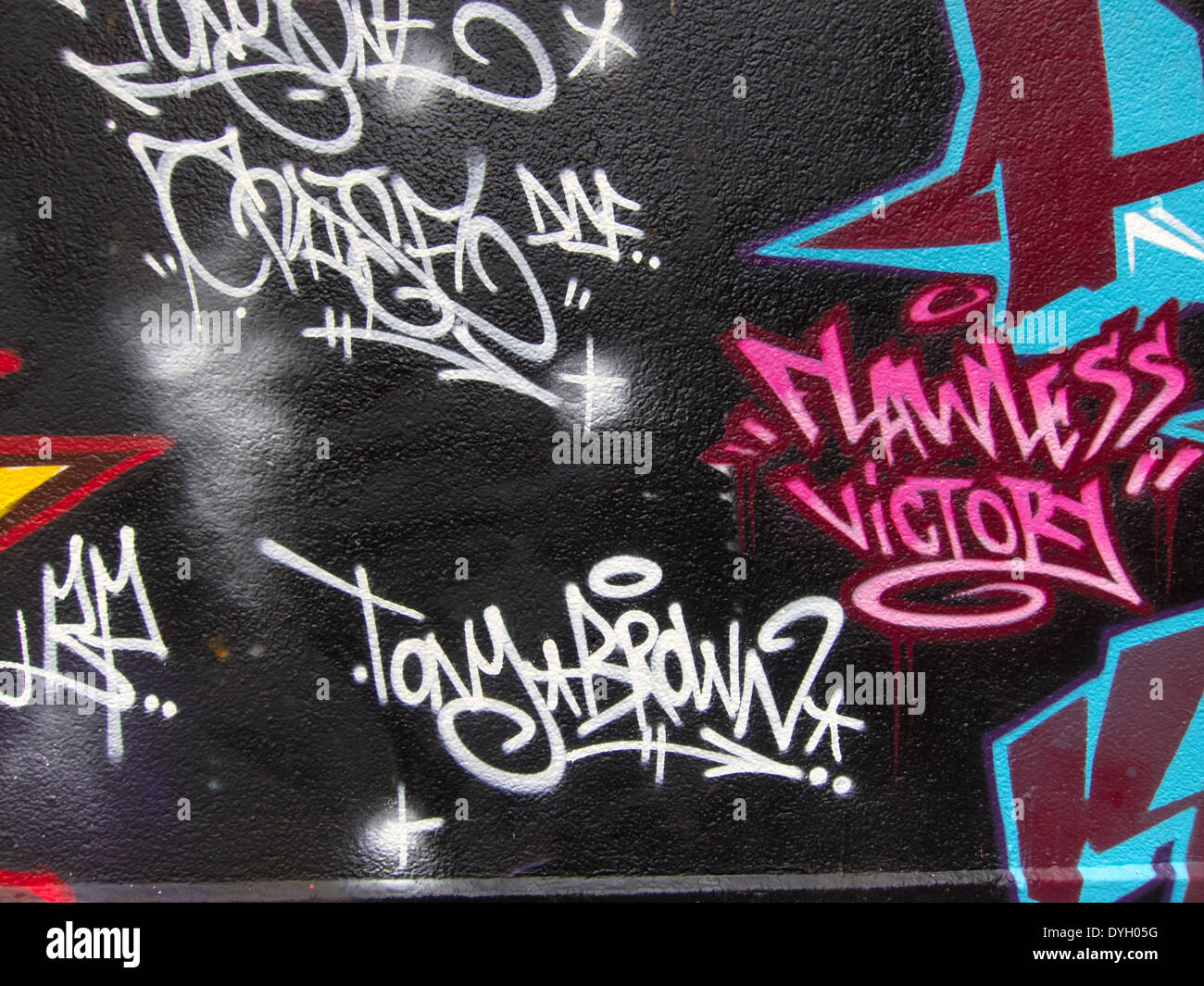 Paris, France, Young French Graffitti Artist Painting Wall Stock Photo ...