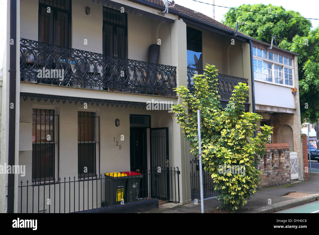 terraced victorian homes in the inner city sydney suburb of Redfern Stock Photo Alamy