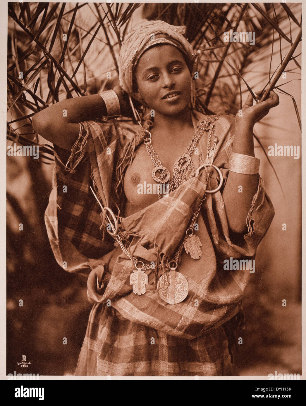 Partially Nude Tunisian Woman, Portrait, circa 1900 Stock Photo - Alamy