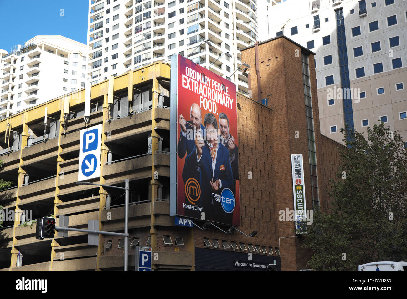 public car parking operated by City of Sydney in Goulburn street, Sydney city centre Stock Photo public car parking operated by City of Sydney in Goulburn street, Sydney city centre Stock Photo