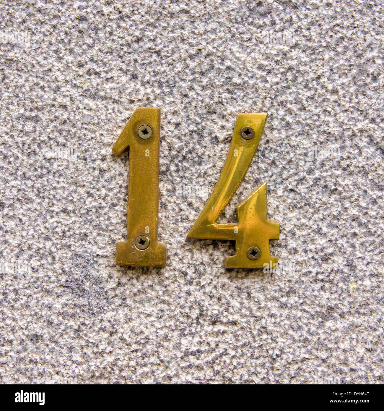 Number fourteen hi-res stock photography and images - Alamy