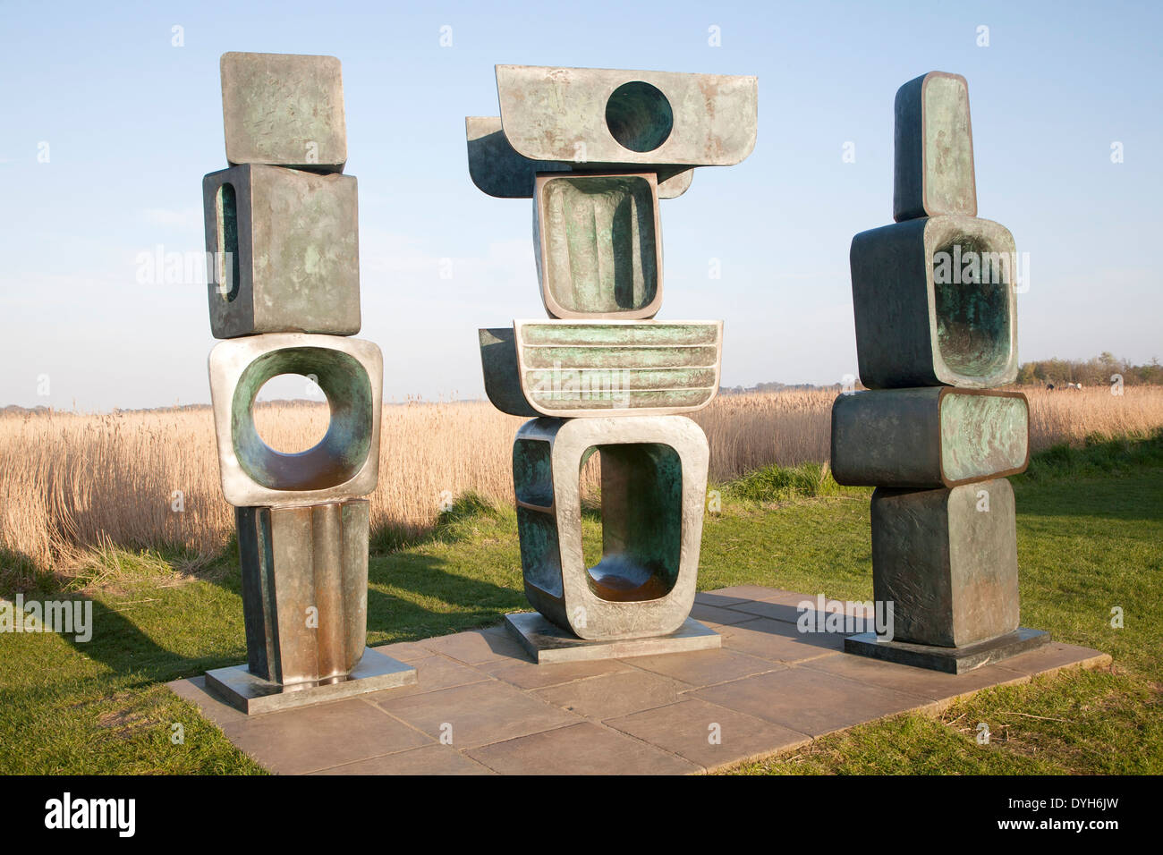 The Family of Man sculpture by Barbara Hepworth created in 1970 at