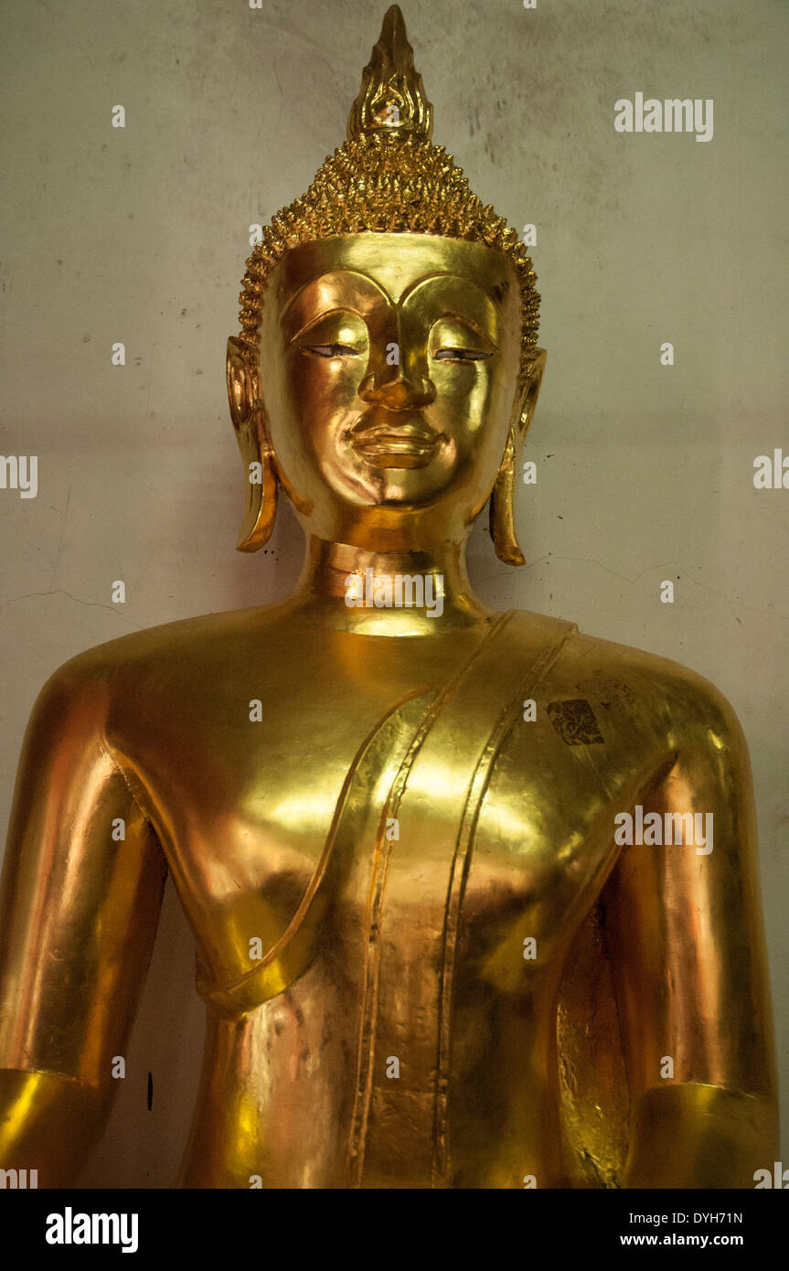 Buddha image at Wat Mahathat, Phitsanulok, Thailand Stock Photo