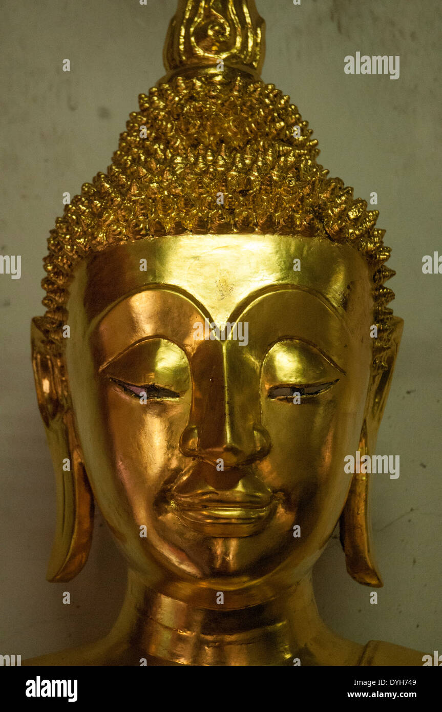 Buddha image at Wat Mahathat, Phitsanulok, Thailand Stock Photo