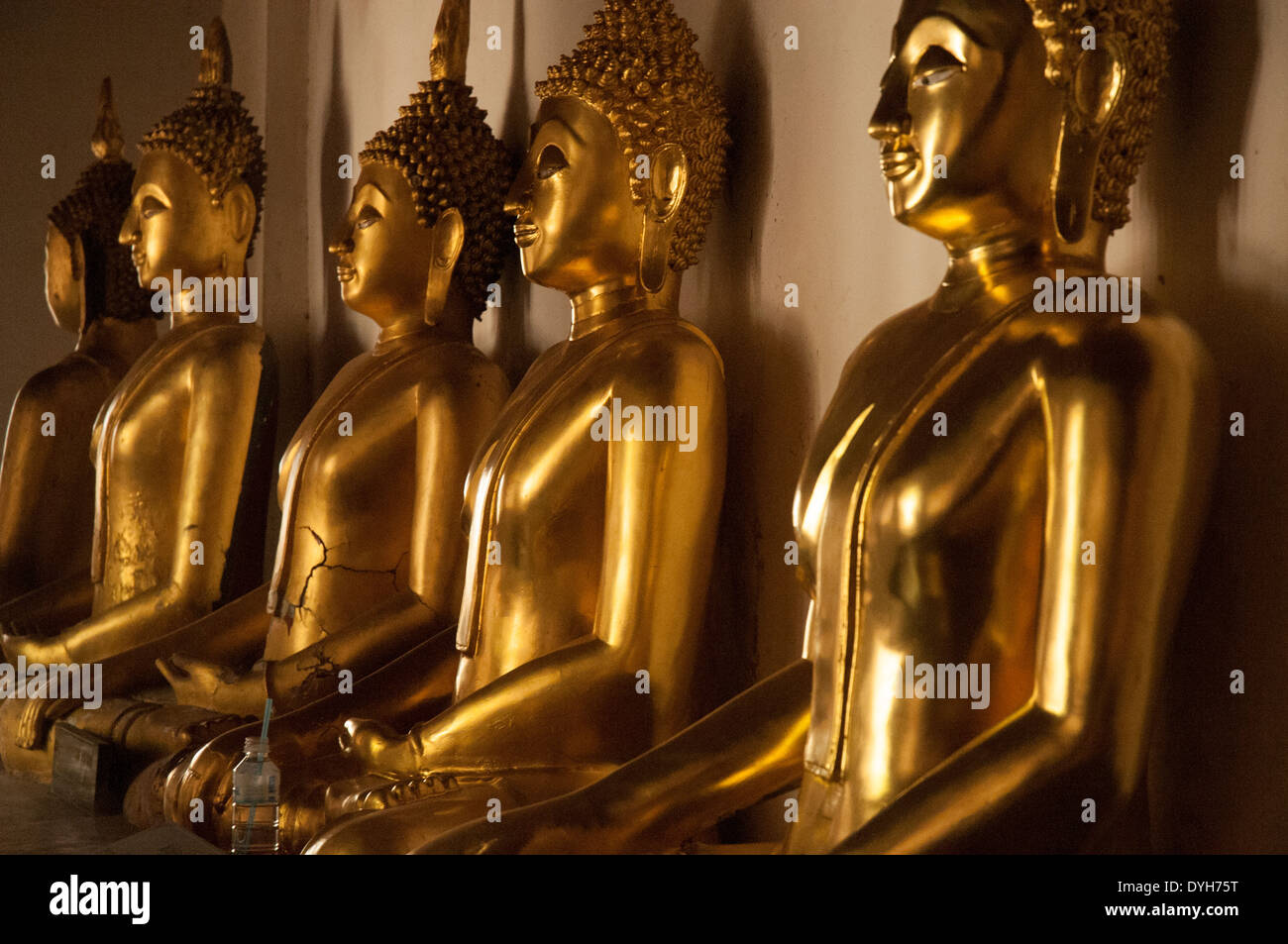 Buddha images at Wat Mahathat, Phitsanulok, Thailand Stock Photo