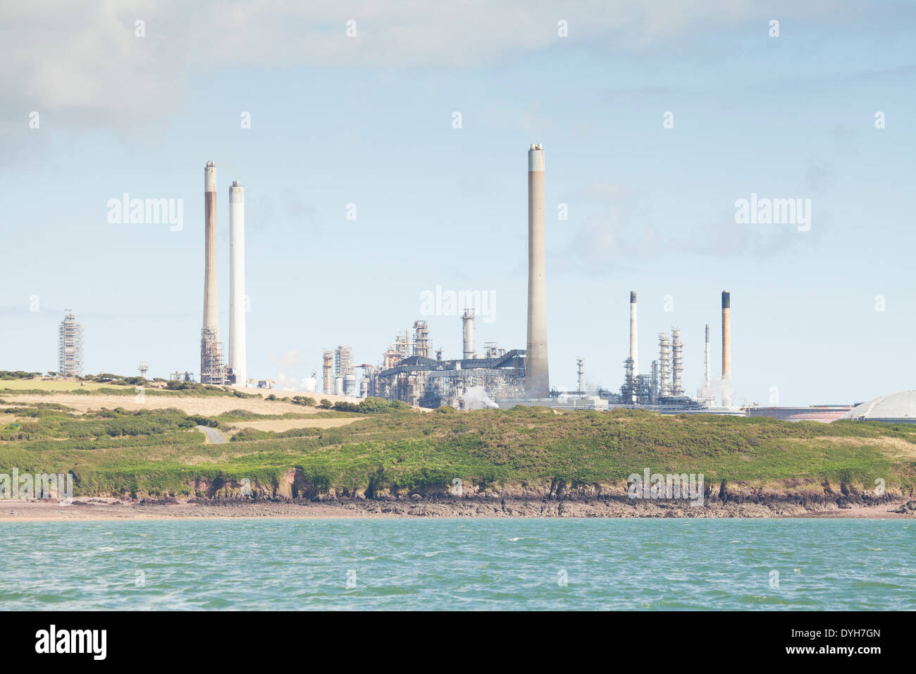 Texaco Oil refinery, Pembrokeshire wales uk Stock Photo Alamy