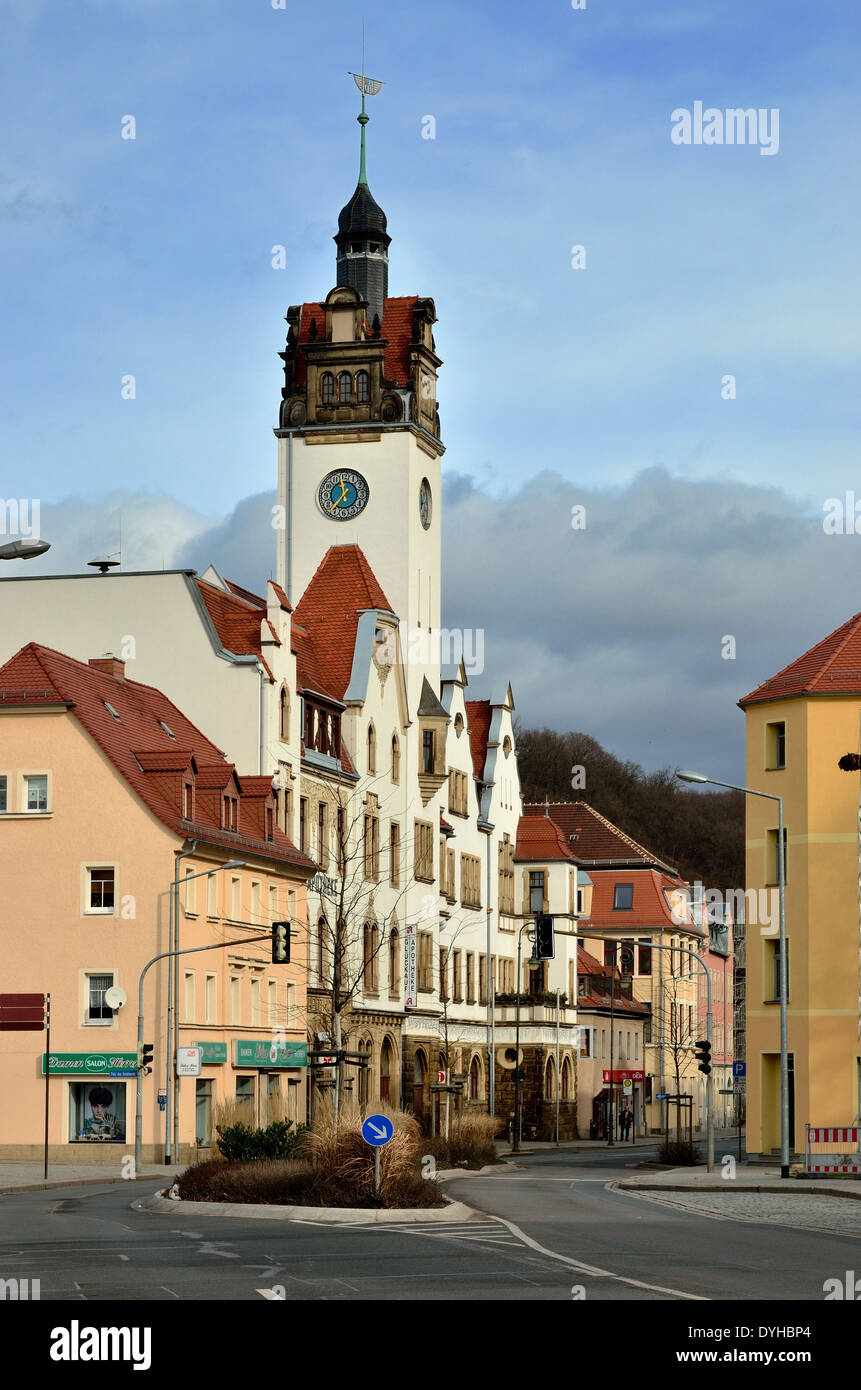 Freital Potschappel, Rathaus Stock Photo Alamy