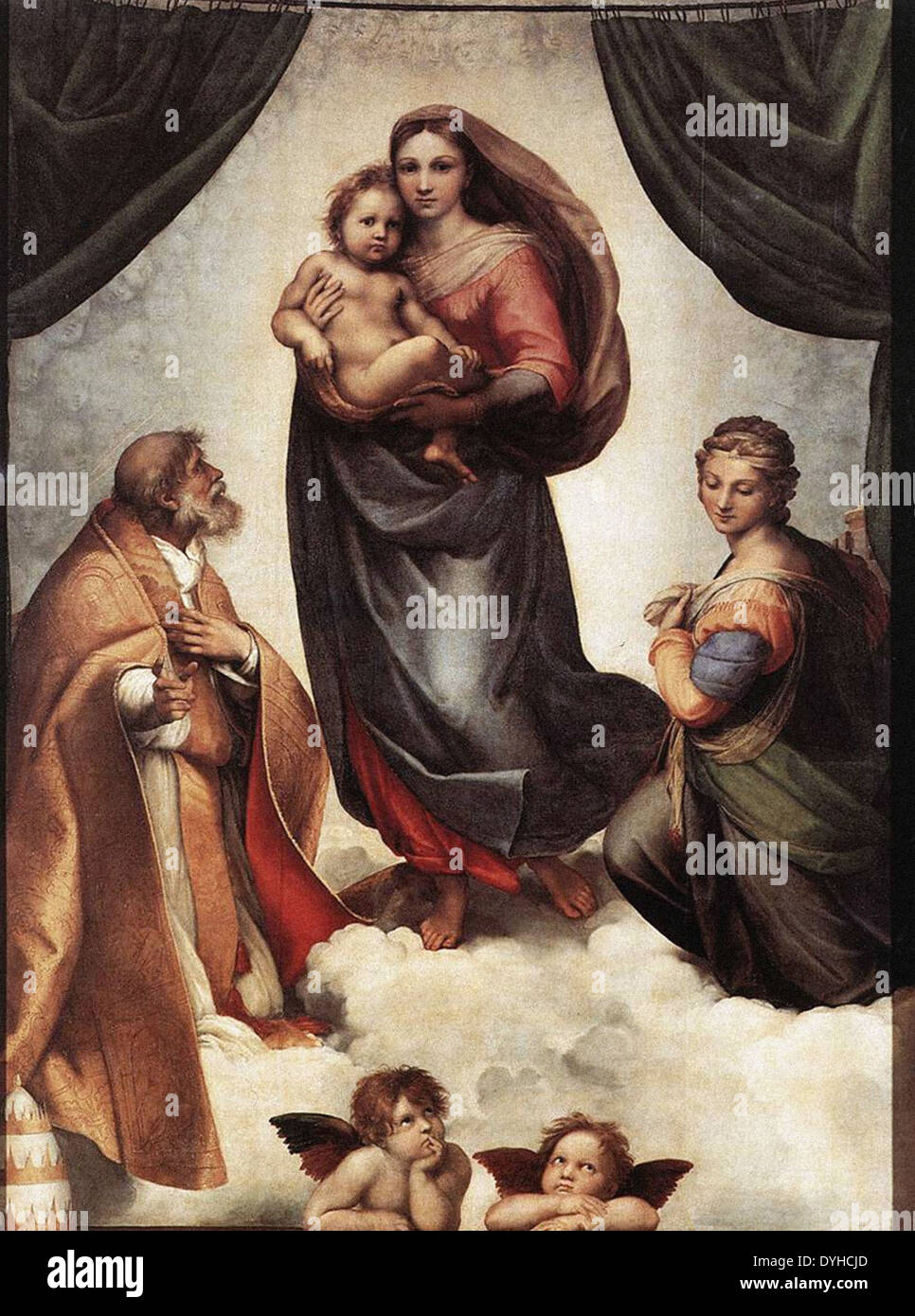 Raphael The Sistine Madonna Stock Photo