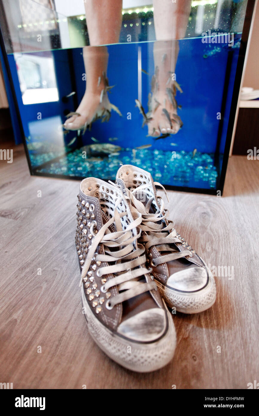 Fish Pedicure Stock Photo