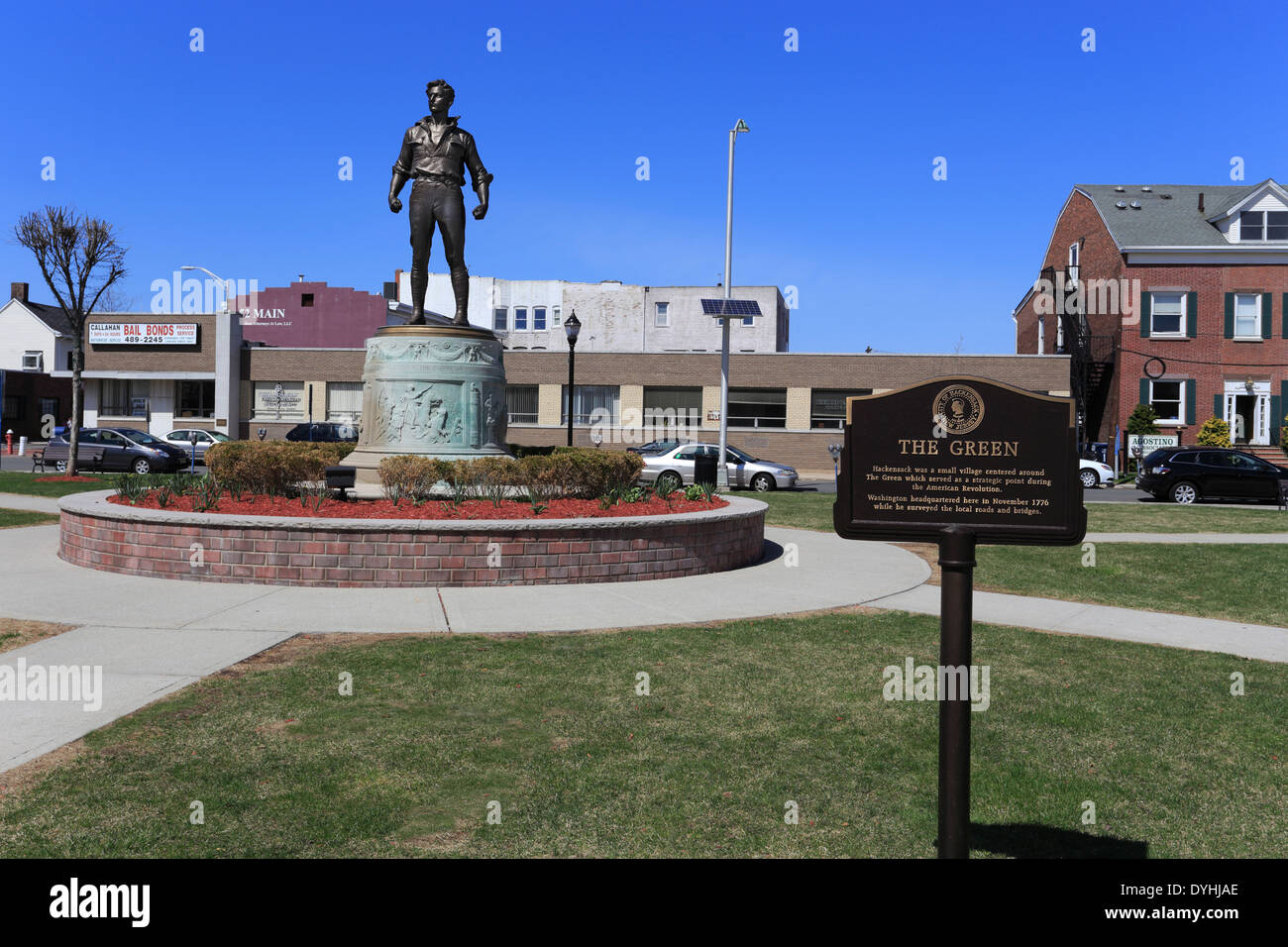 Village Green Hackensack New Jersey Stock Photo Alamy